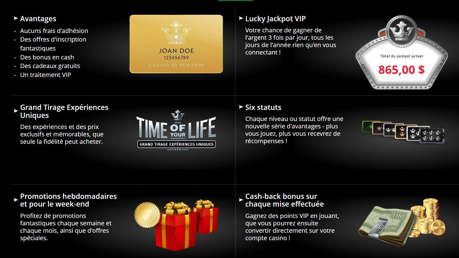 Avantages et niveaux du programme VIP Grand Mondial