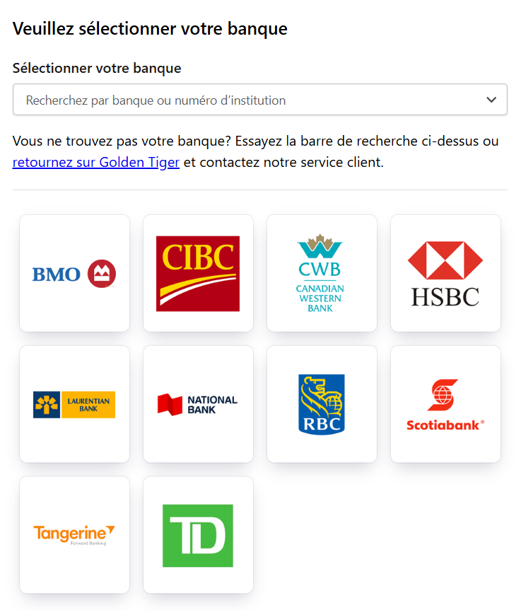 Liste des banques canadiennes compatibles avec eCheck