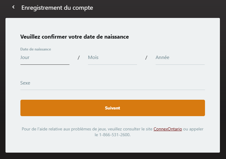 Étape 3 : ajout de la date de naissance et du genre