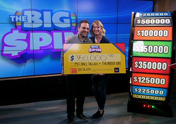 Big Spin Lottery Ticket pays Big $350k Win for Thunder Bay Family