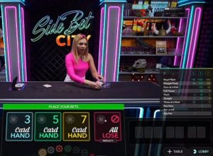 Side Bet City Live Casino Poker Game New from Evolution