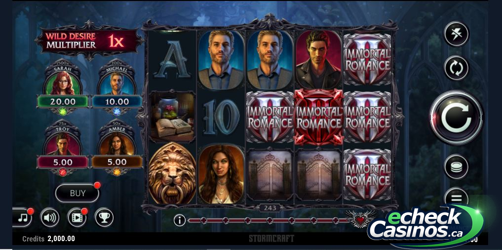 Immortal Romance Slot Machines 