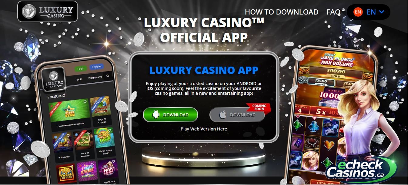 Luxury Casino official app screenshot