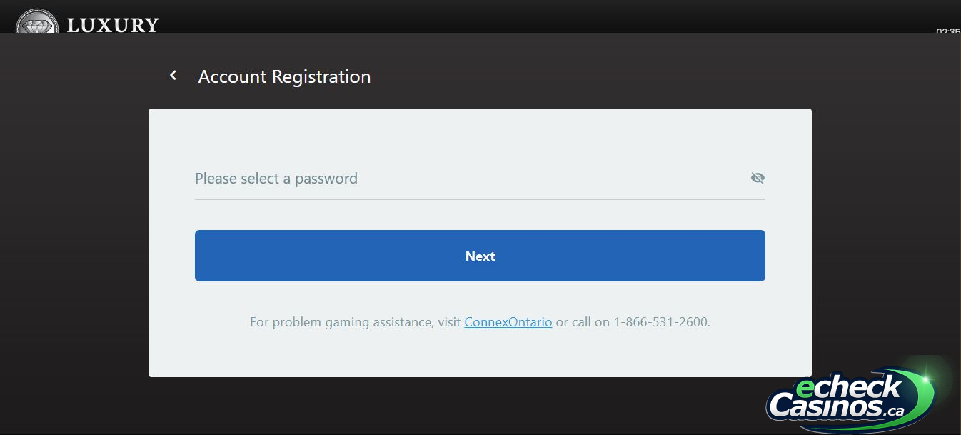 registration prompt screenshot 3: password