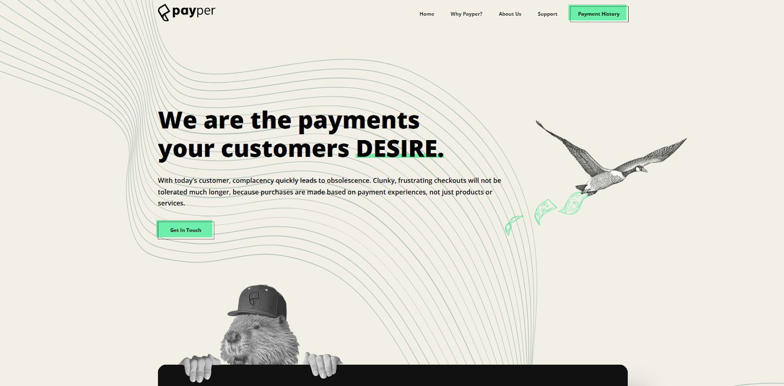 Payper.ca homepage