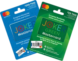 Jokermastercard prepaid gift card