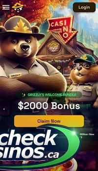Grizzly Quest Casino Mobile User Interface