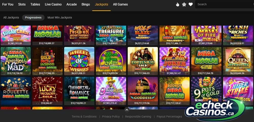 Jackpot Games at Grizzly’s Quest Casino