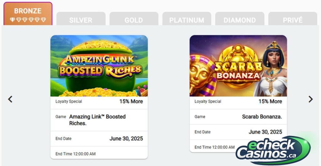 Baytree loyalty program tiers