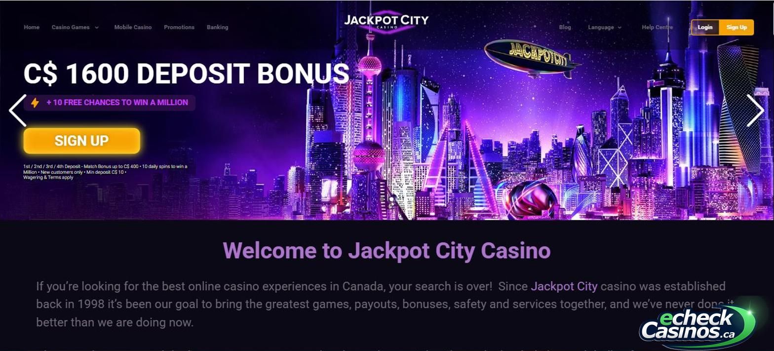 Jackpot City Casino logo and branding