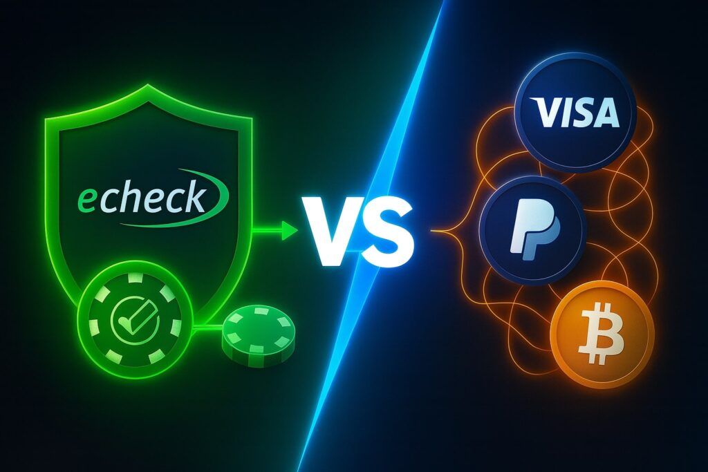 eCheck vs other popular deposit methods